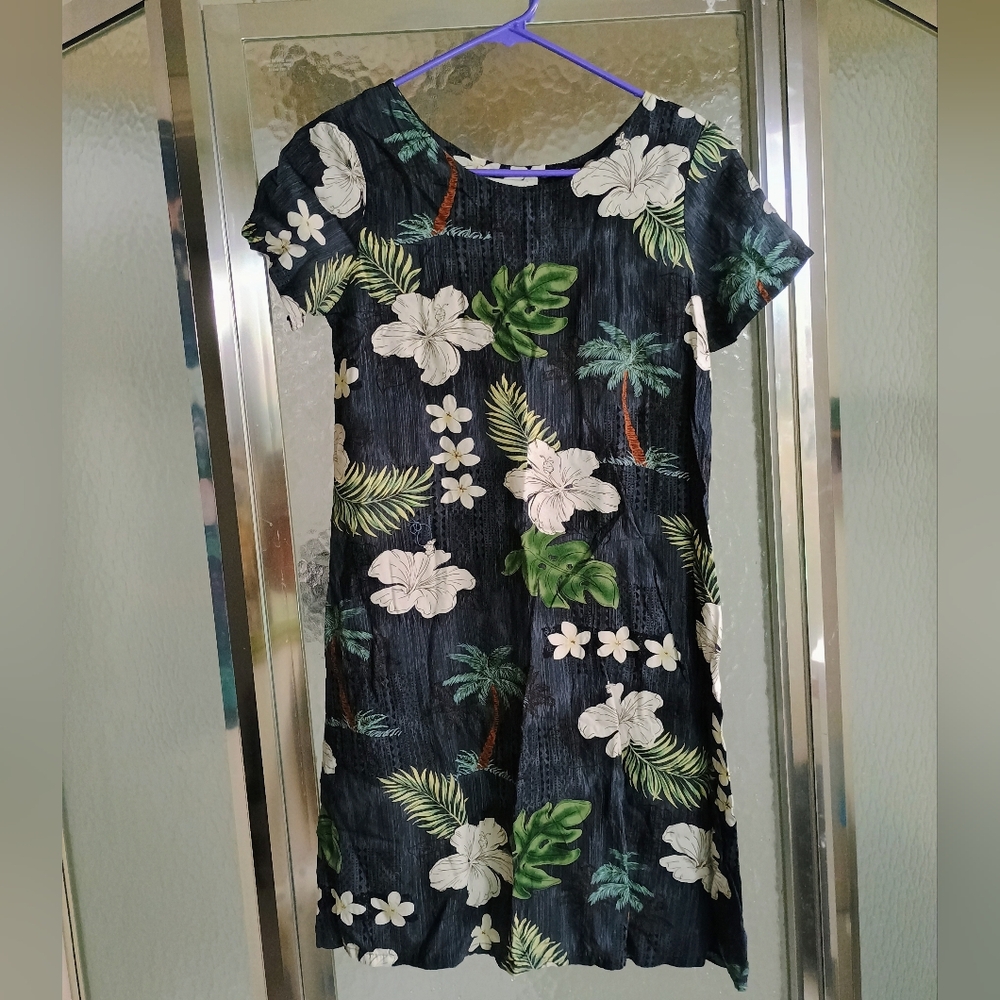 Tropical Floral Print Dress